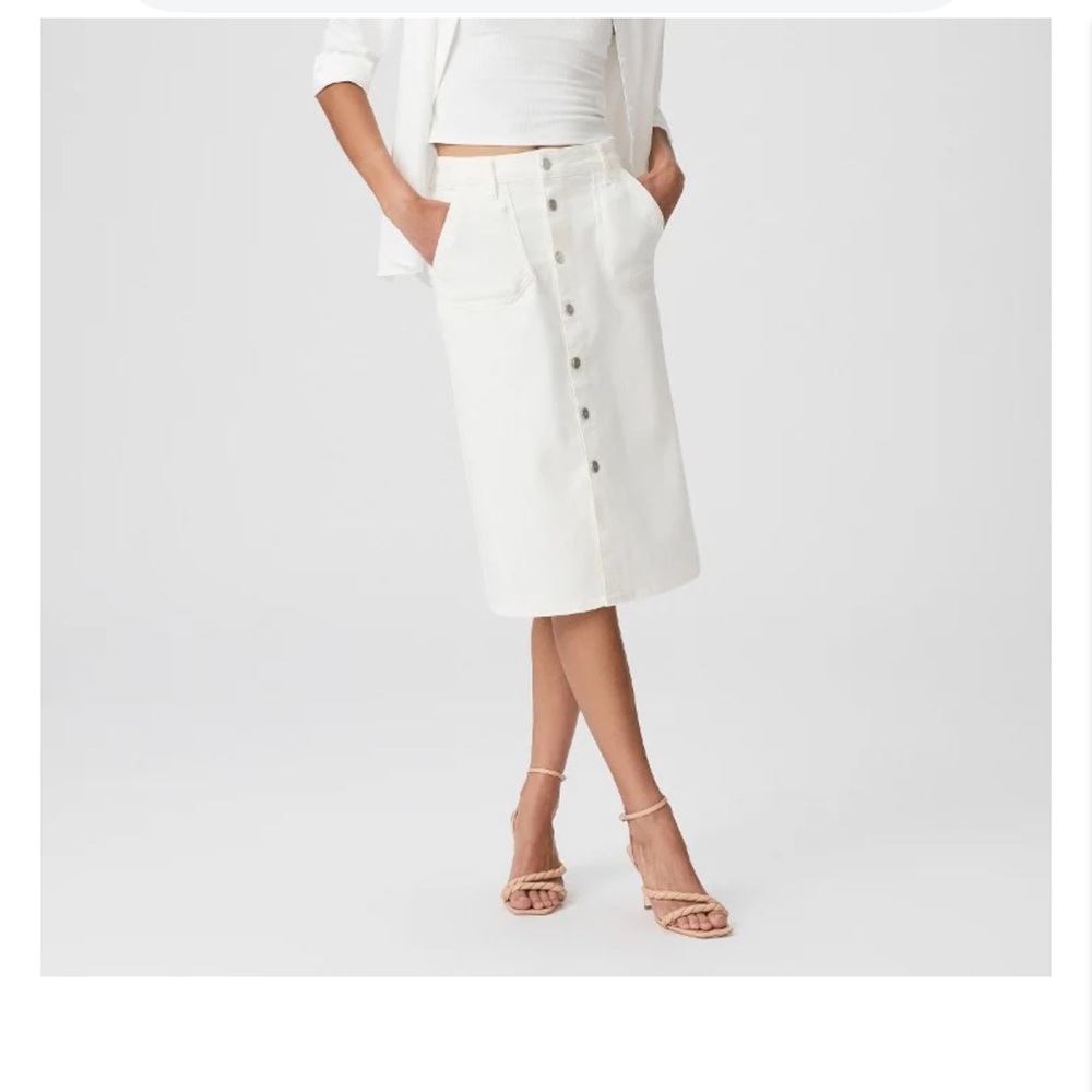 PAIGE Meadow Midi Skirt Utility Pockets! size-29